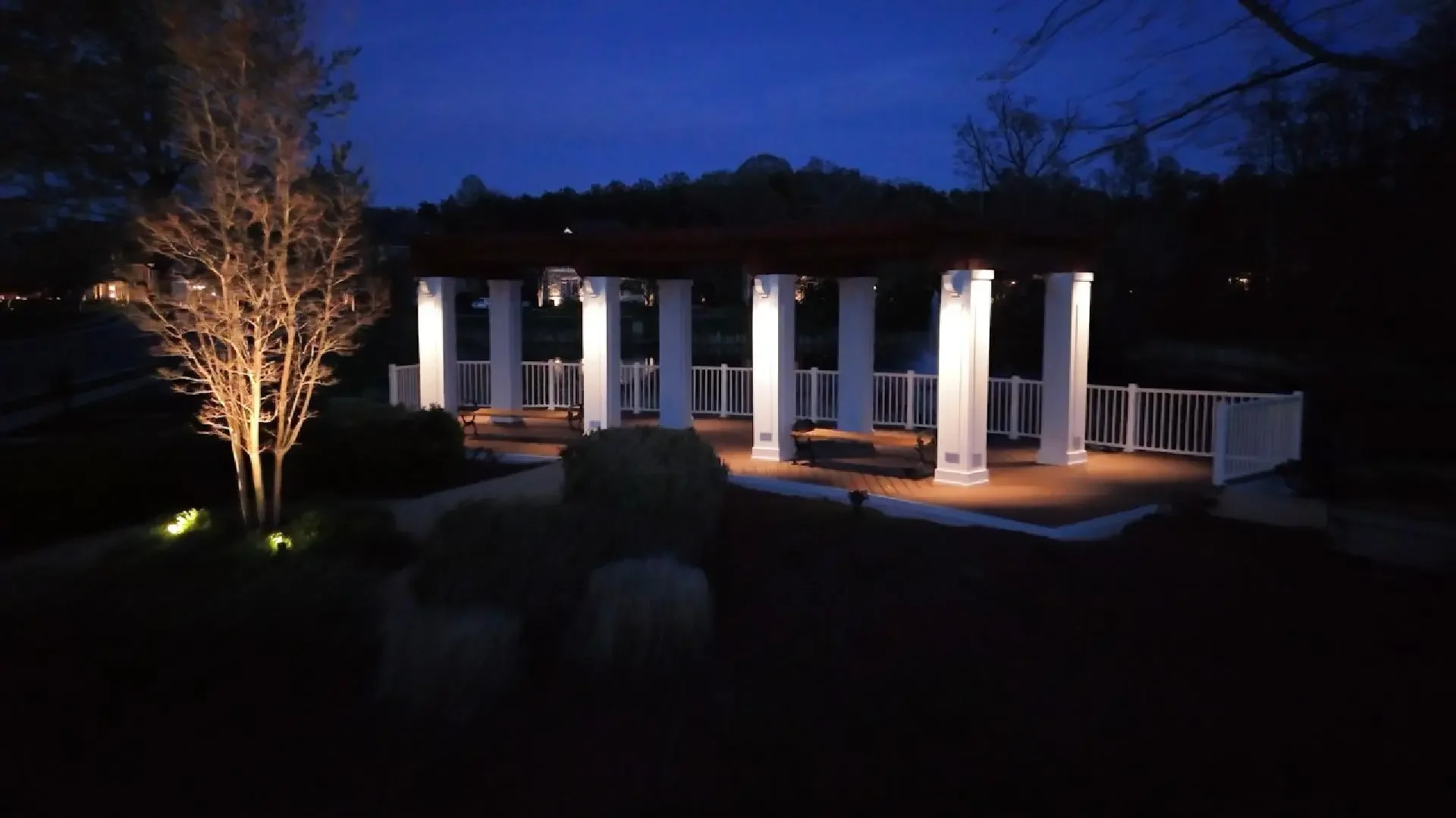 Greene Mill Preserve Community Pergola Lighting | Loudoun County, VA