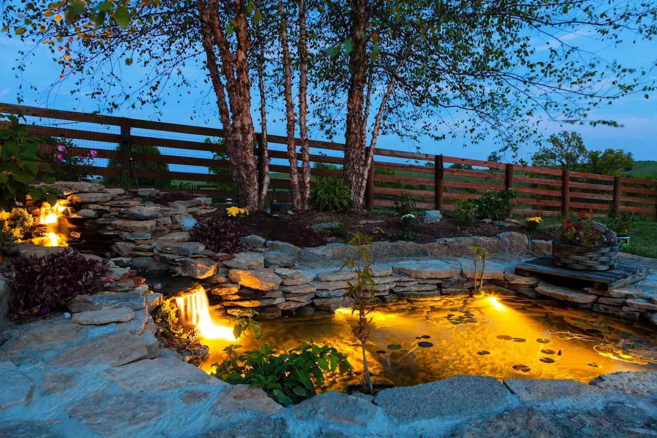 Pond and water feature illumination.