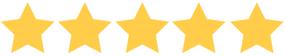 Six gold stars in a row.