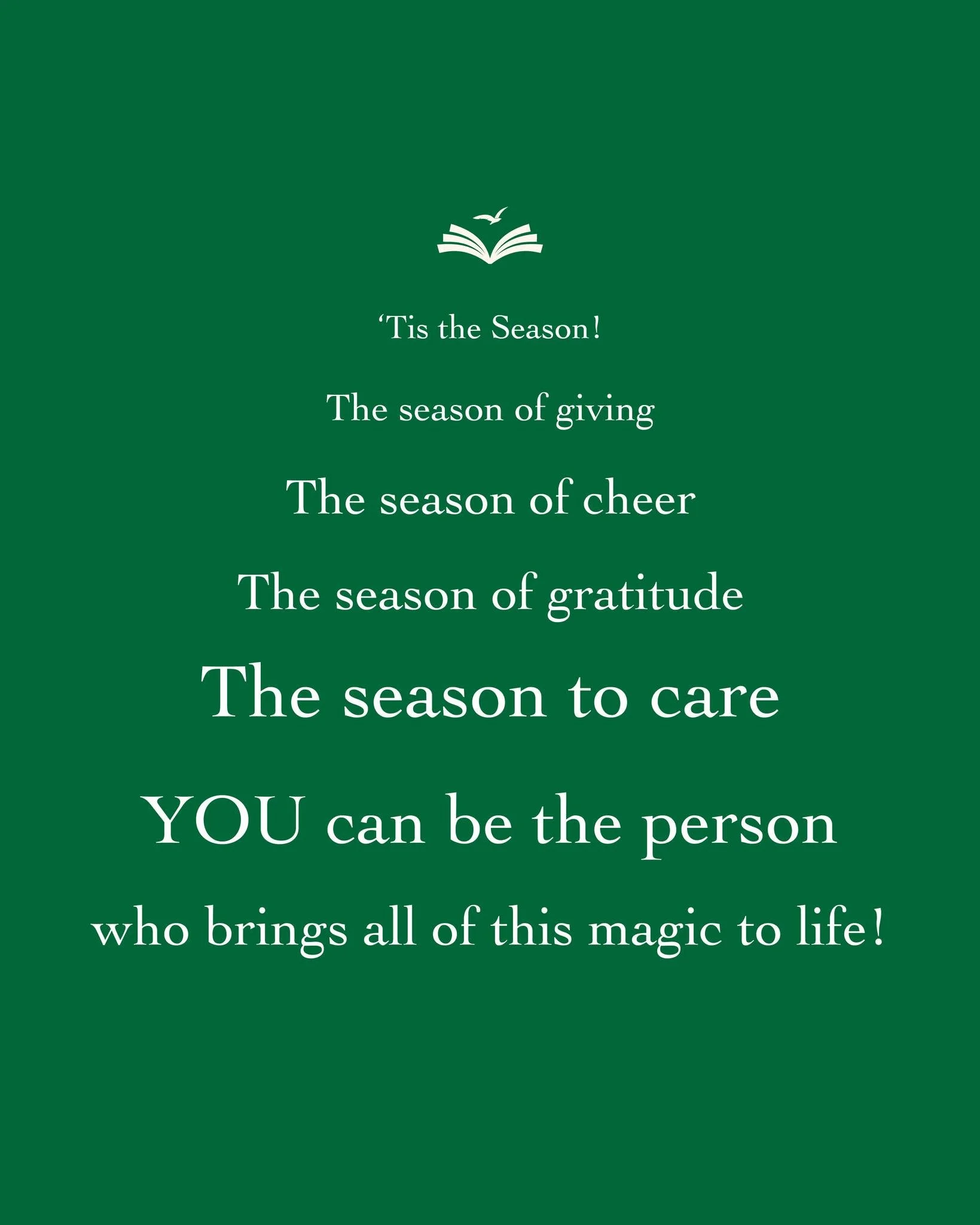 'Tis the Season!
The season of giving
The season of cheer
The season of gratitude
The season to care --- YOU can be the person who brings all of this magic to life!

Your gift helps our students:
Shine Bright
Dream Bigger
Achieve More

This holiday s