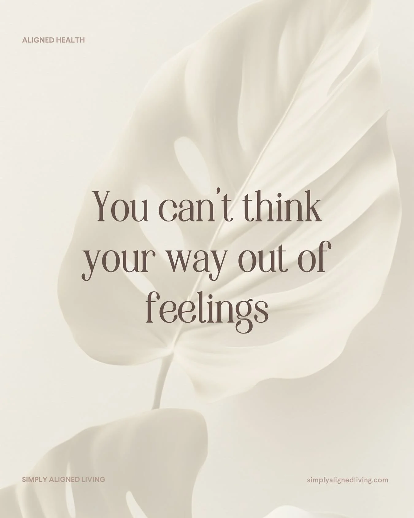 Thinking our way through feelings is like trying to smell with our mouth. It&rsquo;s not the right tool for the job.

Just this week, I found myself trying to think my way through something that was bothering me.

It wasn&rsquo;t working. My mind was