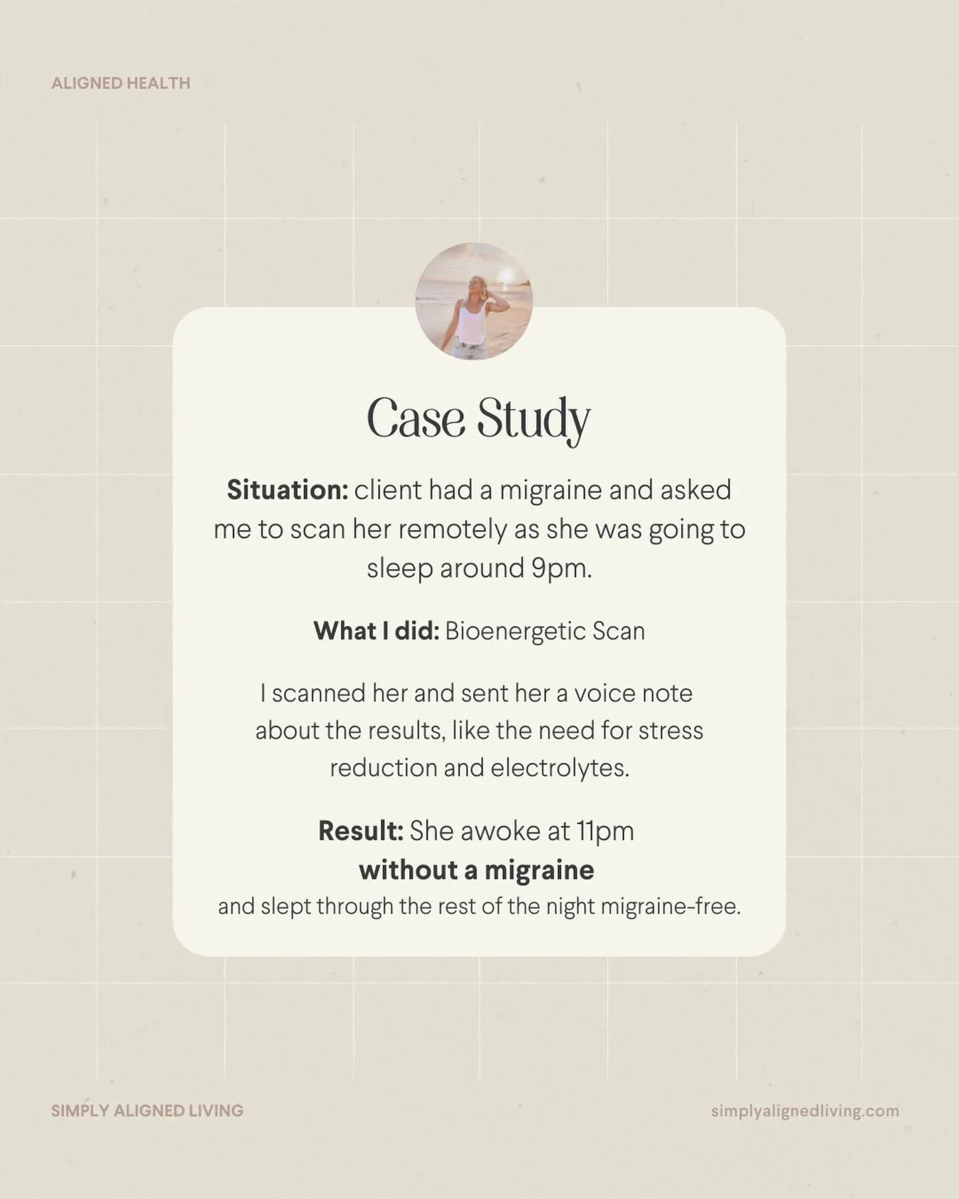 There are so many more stories like this from people I&rsquo;ve scanned. 

Doing a bioenergetic scan uncovers and helps shift the imbalances underlying SO many health challenges. 

There may be multiple reasons you have 
👉🏻 Migraines or
👉🏻 Thyroi