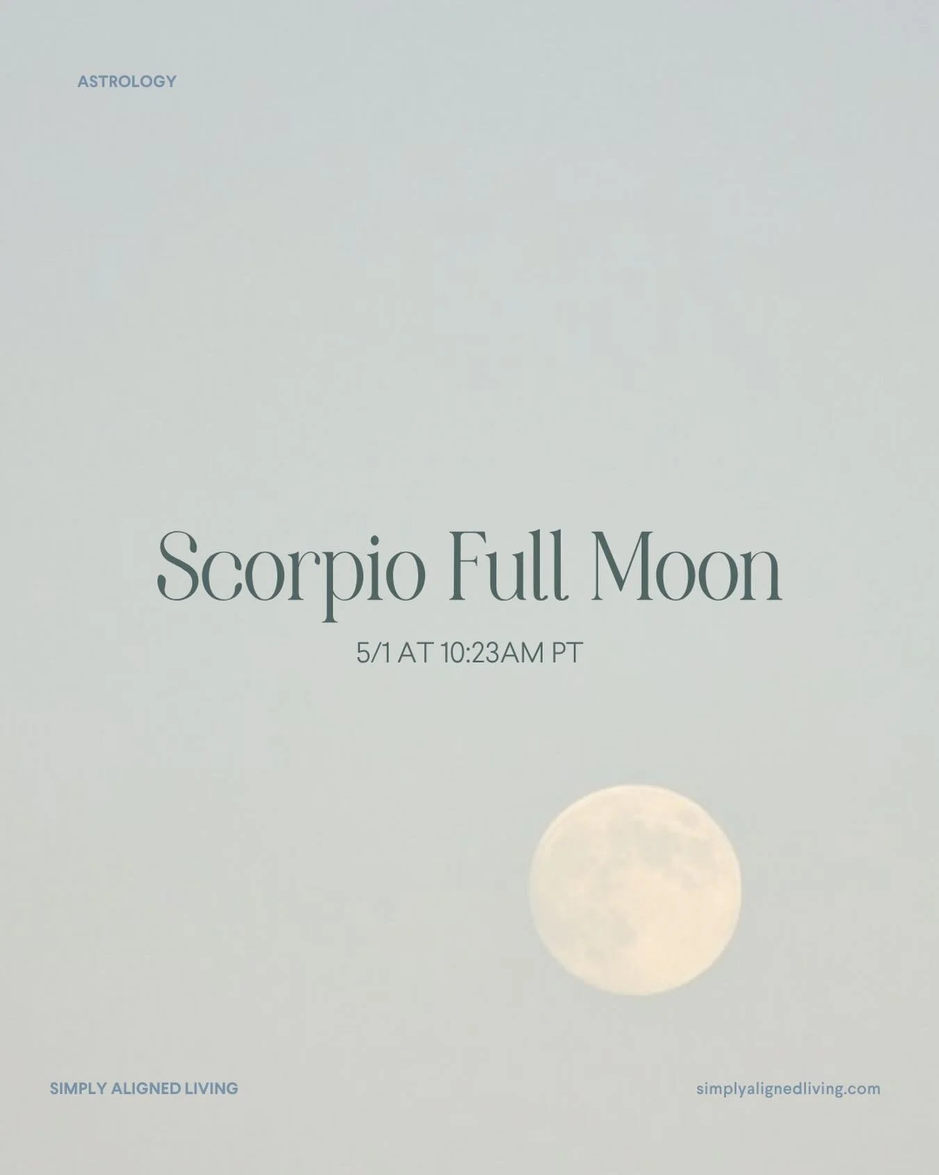 This Scorpio full moon is asking you to be honest.
We&rsquo;re not talking surface-level honest.
We&rsquo;re talking soul-level honest.

What are you holding onto that&rsquo;s ready to be released?
What truth have you felt&hellip; but not fully admit