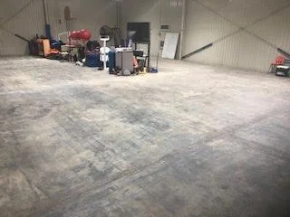 Large scale floor demolition performed on a gymnasium by DMI.