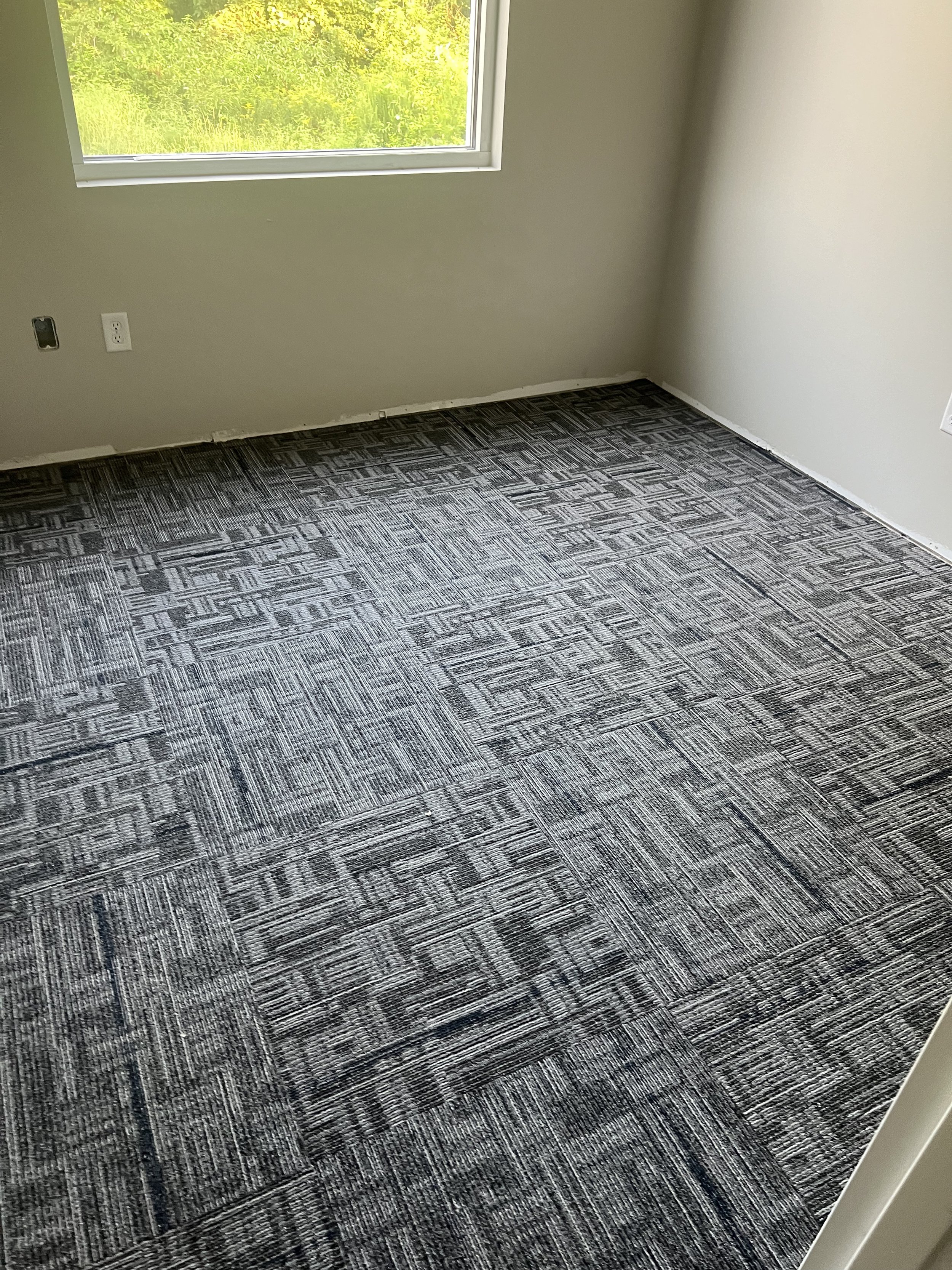 Carpet tile installed in a local office building by DMI