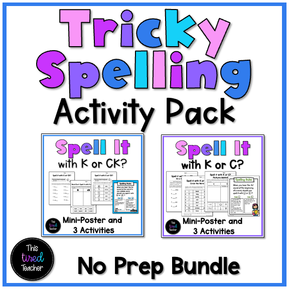 Spelling Rules Posters and Worksheets Bundle