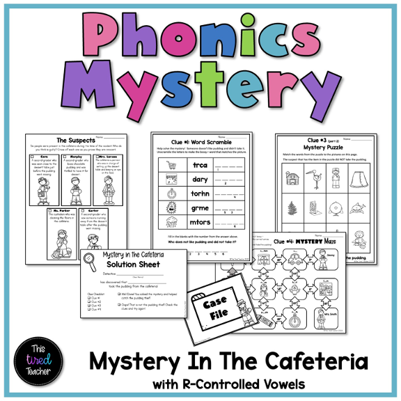 R-Controlled Vowels Bossy R Phonics Mystery Game