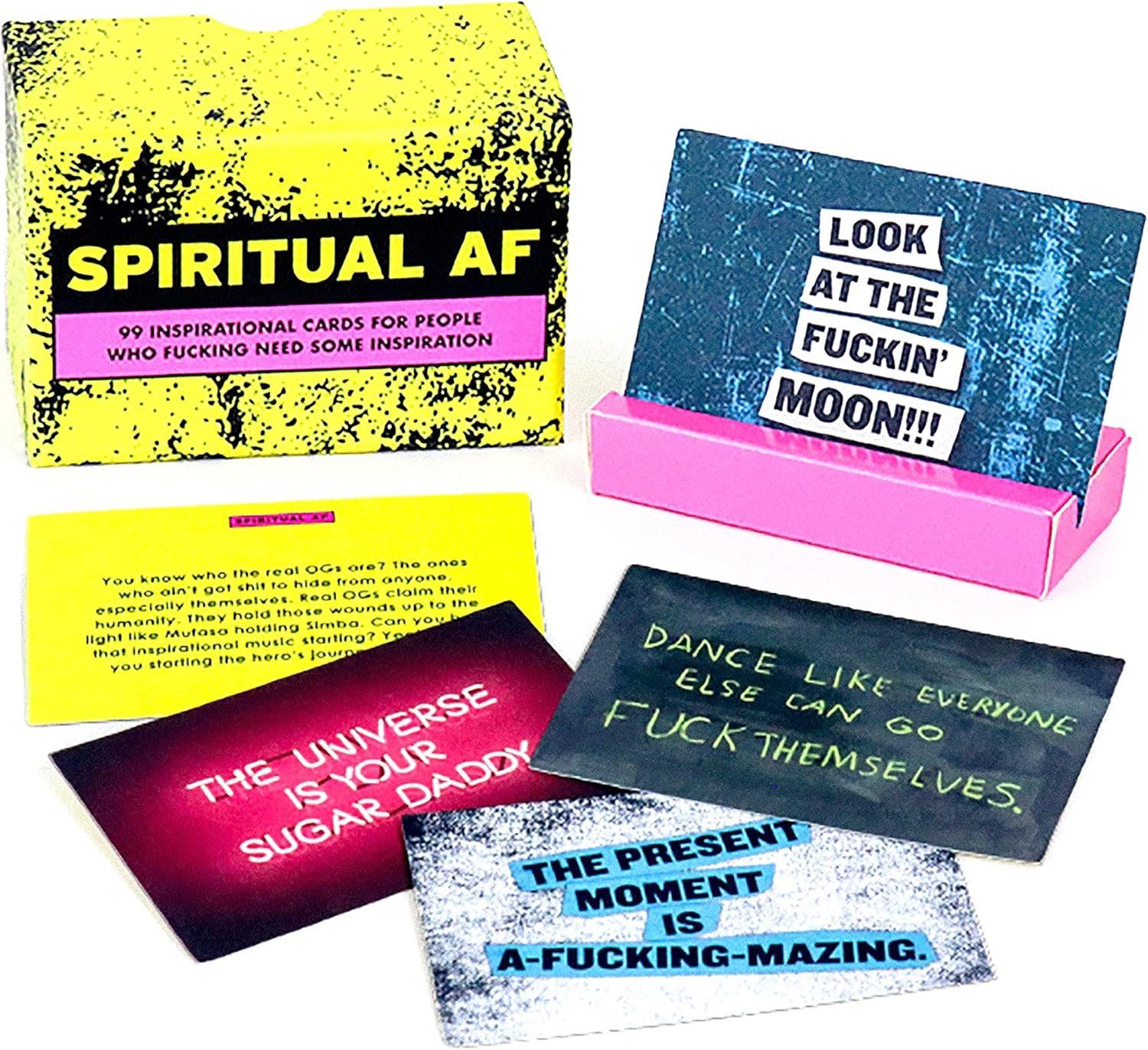 Knock Knock Spiritual Affirmation Cards Deck by Roxan McDonald, 100 Sweary Affirmation Cards