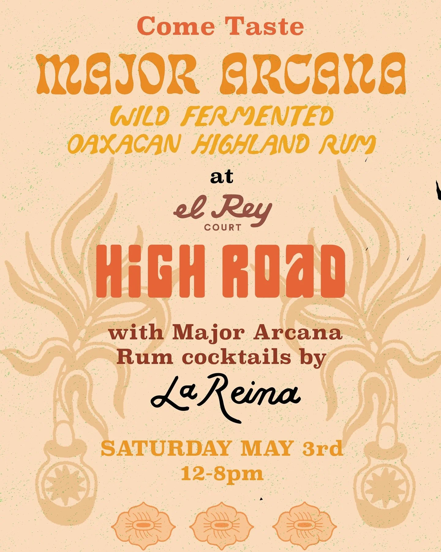 This Saturday, May 3rd, we&rsquo;re packing up our rum and riding into @elreycourt for the High Road Music Festival! 

We&rsquo;ll be pouring free tastings (yes, free) of our full Major Arcana lineup from 12&ndash;8pm for the 21+ crowd. And if you ne