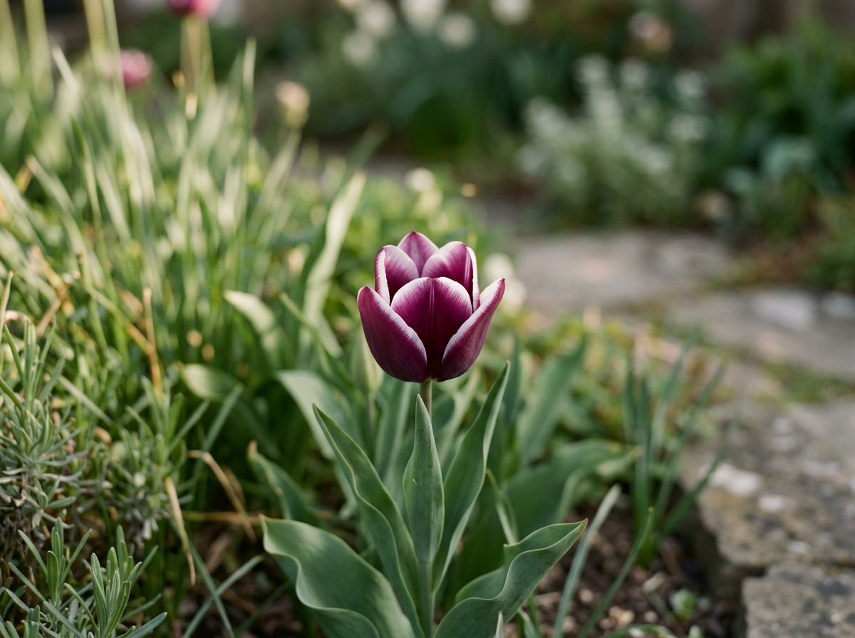 Tulip Dark Purple
