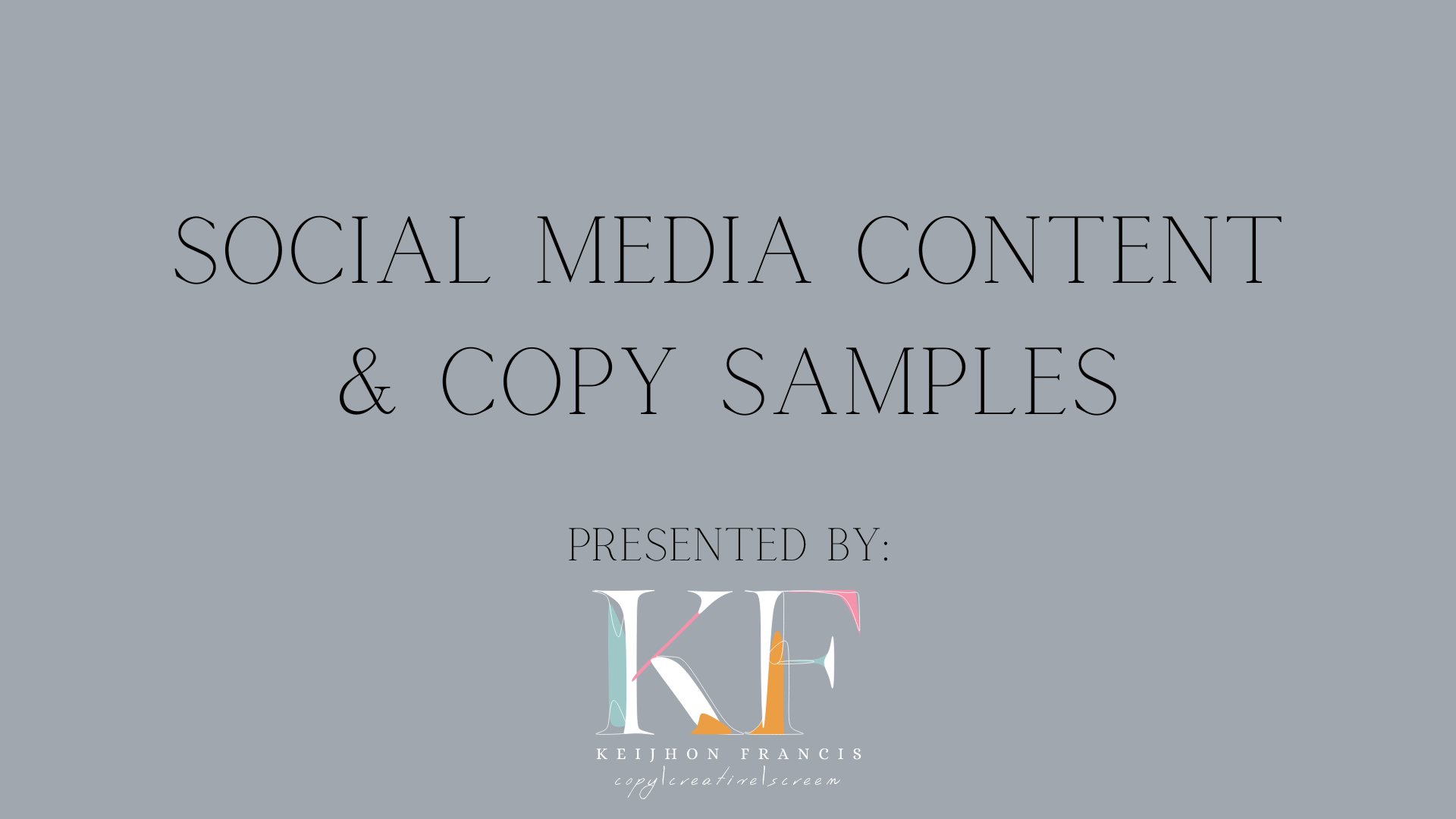 Social Media Copy & Content (2020 - 2025)