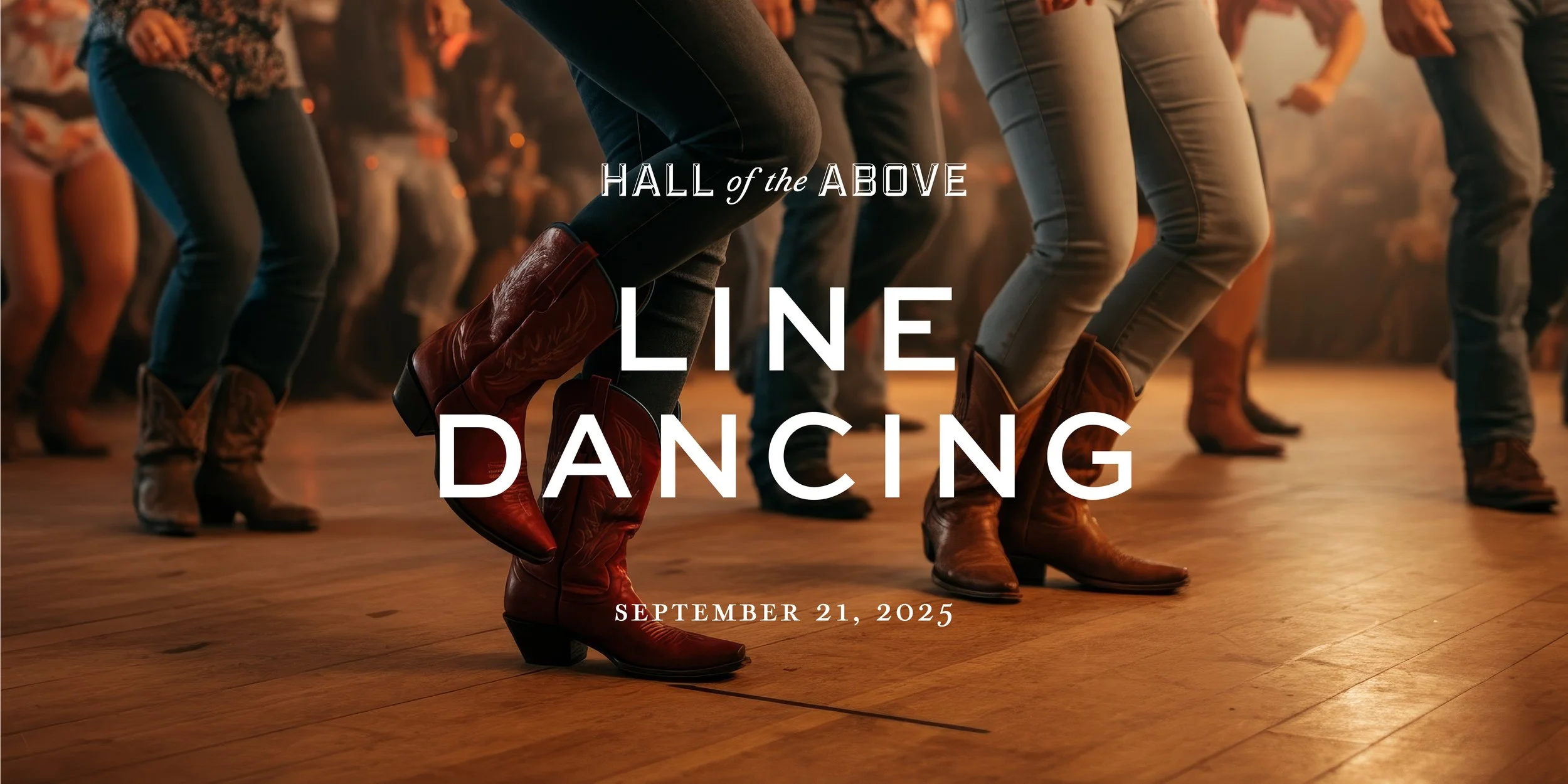 line dancing night at hall of the above