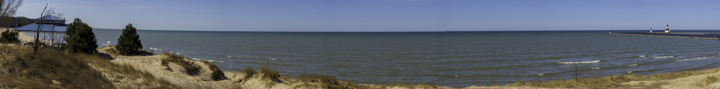 'Lake Michigan Pano' Digital Photography, 2022