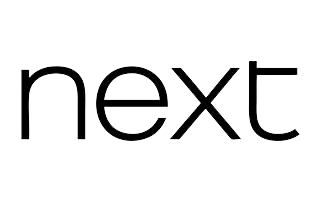 The word 'next' written in black lowercase letters.