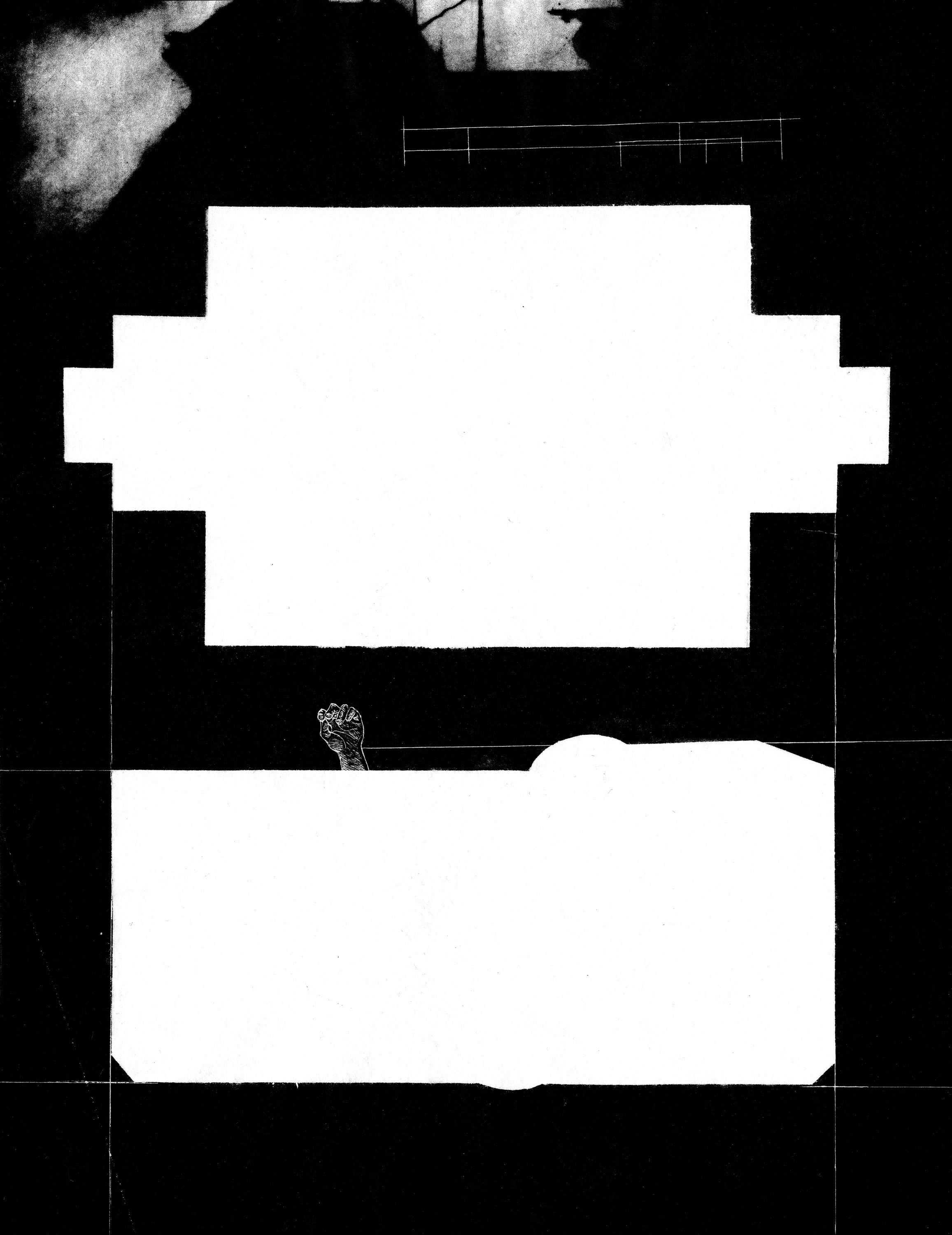 Incubator, State III, lithography on Kozuke paper, 10" x 13" inches, 2024.