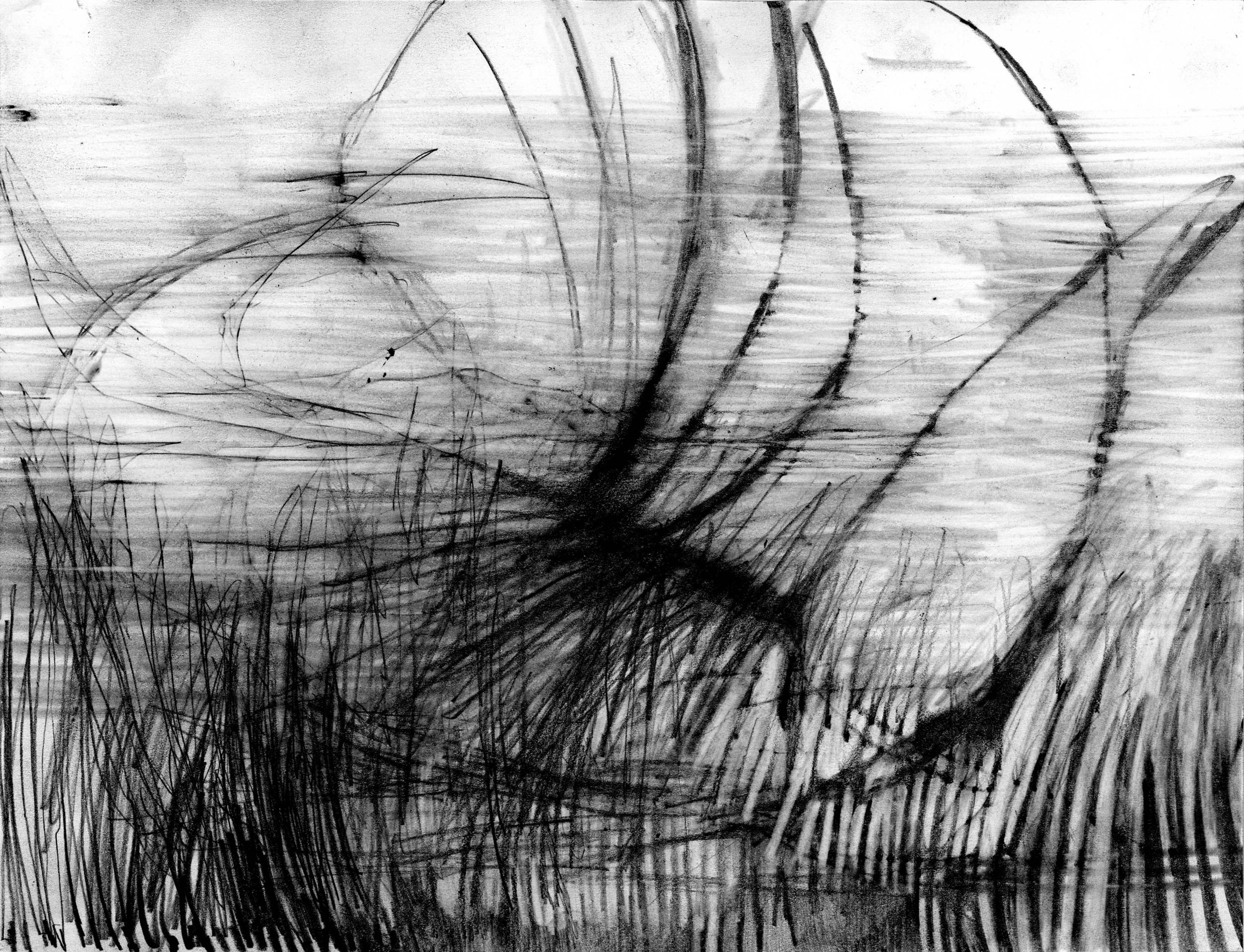 6B graphite on paper, 8.5" x 11" inches, 2026.