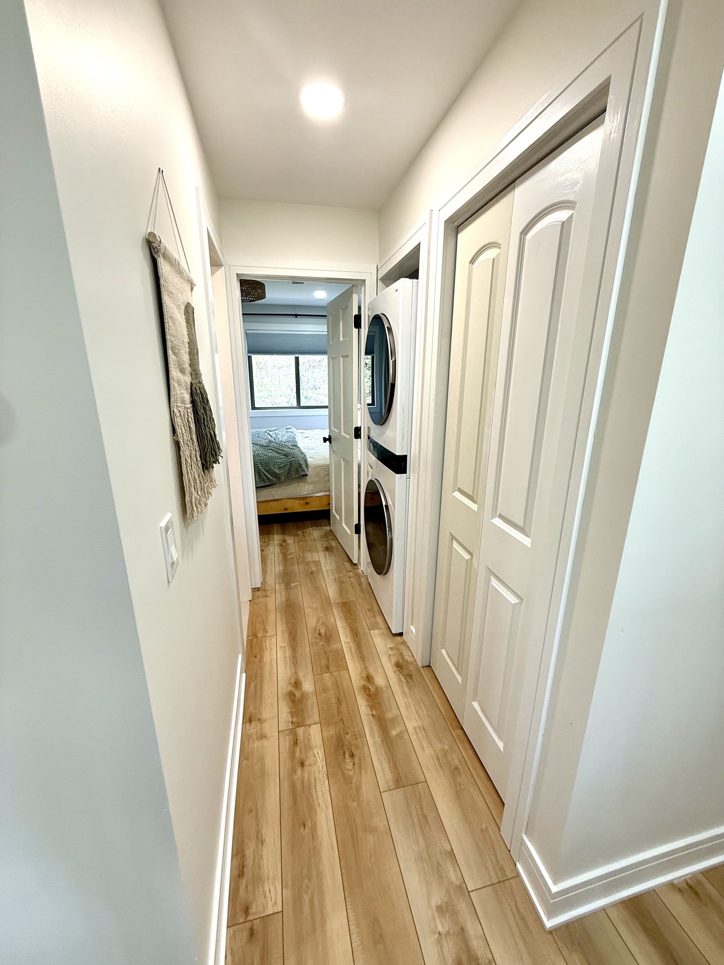 Main floor laundry with brand new washer dryer