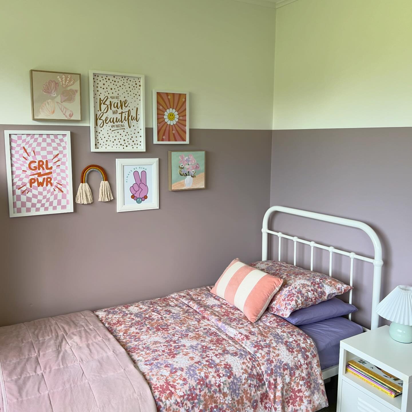 Mechanics Bay by @duluxnz is the colour that feels like a hug! It&rsquo;s created the most dreamy serene room for my 9 year old daughter&rsquo;s bedroom makeover I completed last week. ✨

#RoomGlowUp #DuluxMechanicsBay #girlsbedroommakeover