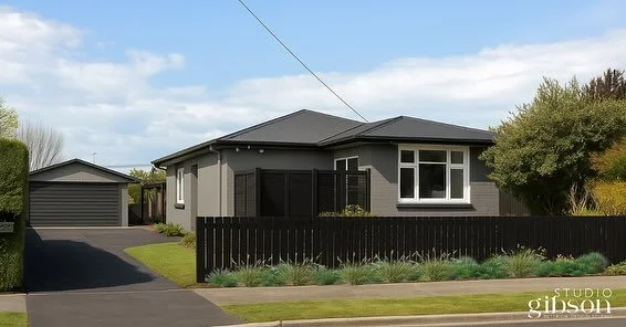 For this #FacadeFriday we gave this dated exterior a modern edge with a new warm-grey paint scheme, sleek charcoal roof. The garden was simplified and softened with easy-care planting for a clean, contemporary look.⁠

Want to see what&rsquo;s possibl