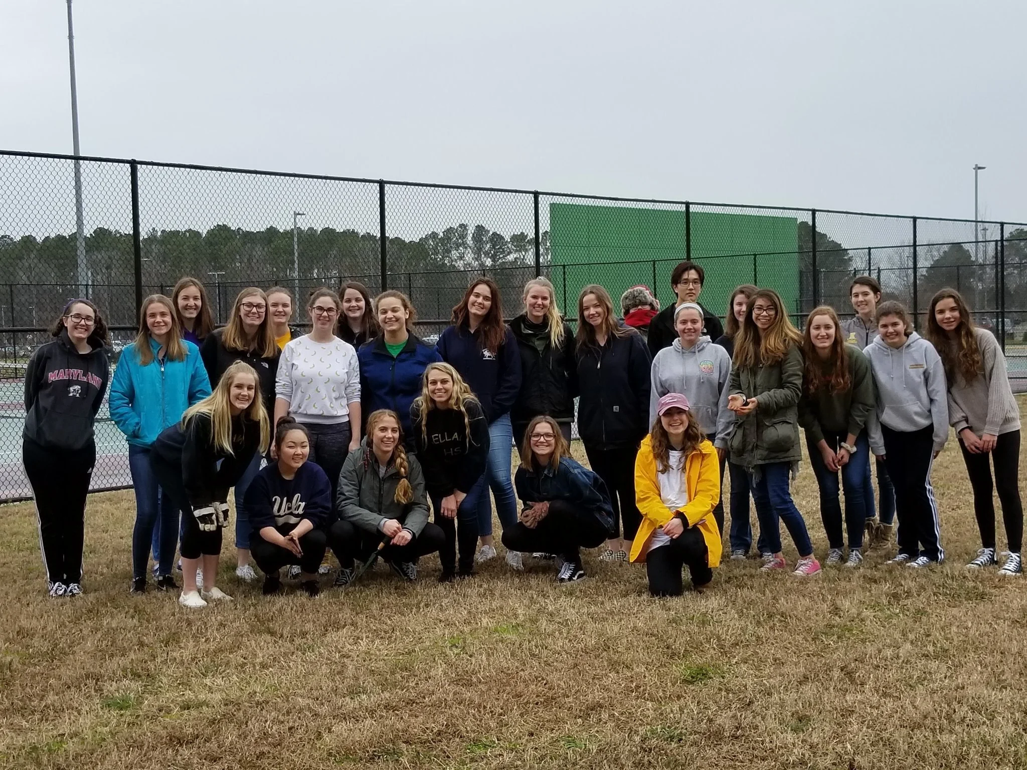 Kellam High school students who came out for our tree planting