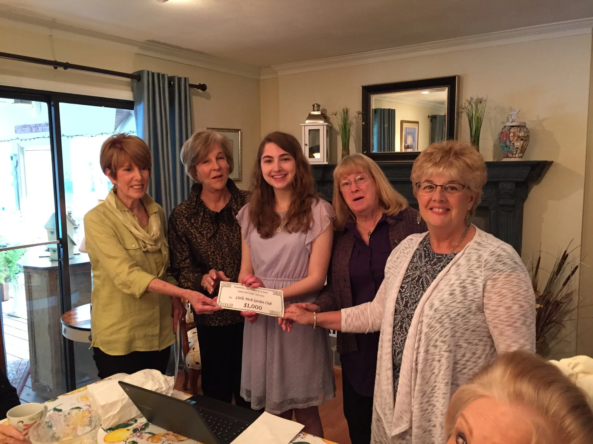 Received a tree planting donation from the Little Neck Garden Club 