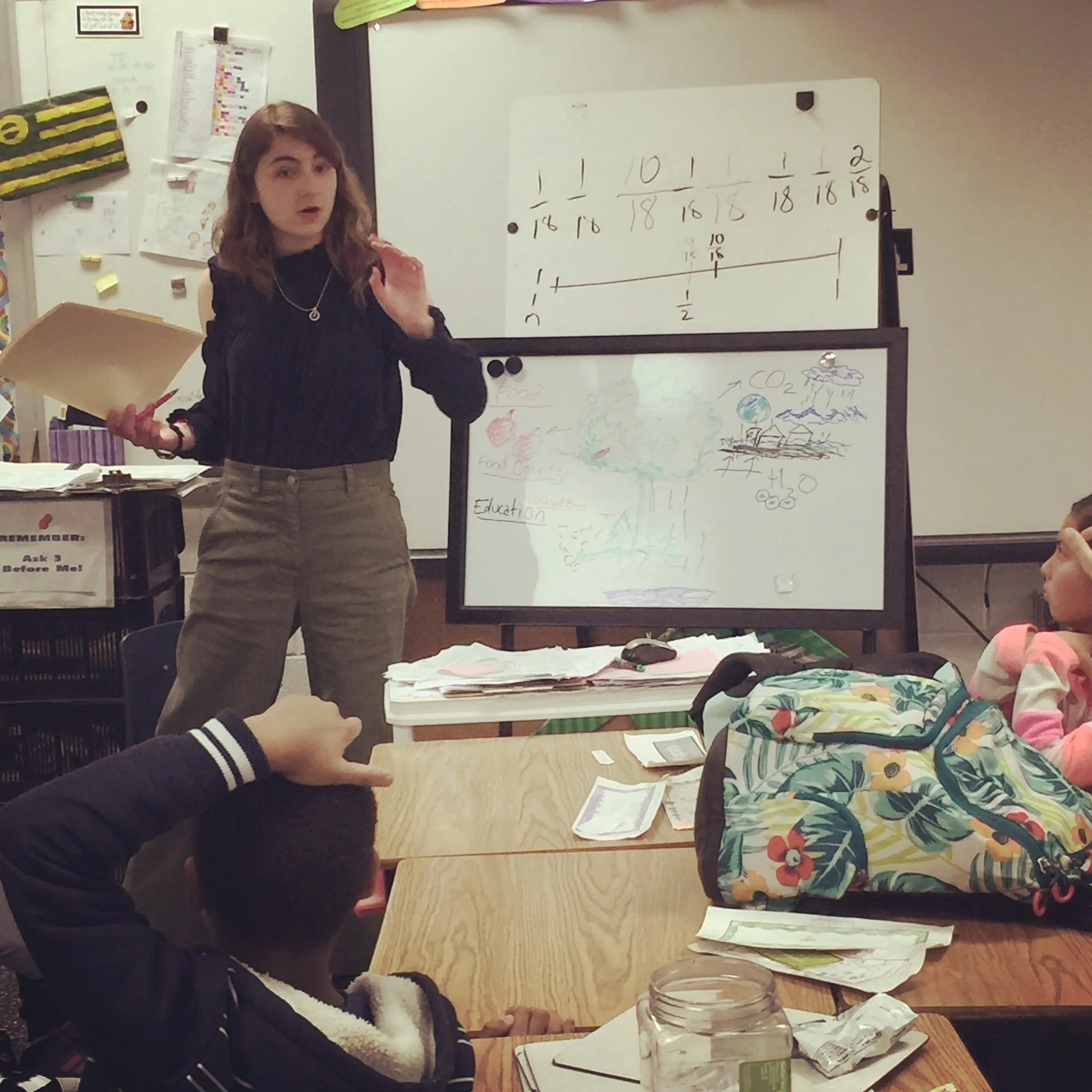 Teaching Landstown Elementary students about the power of trees