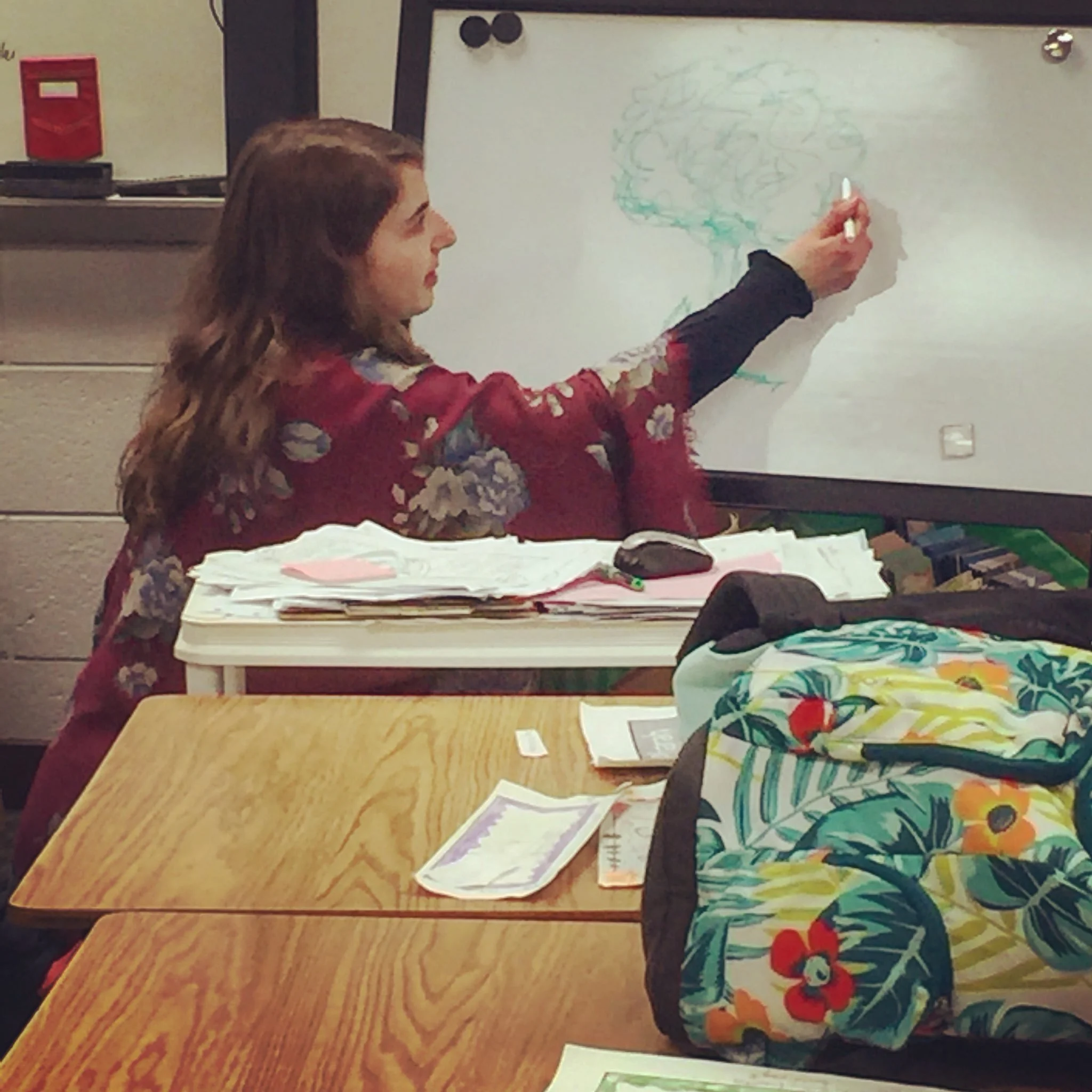 Giving my interactive lesson