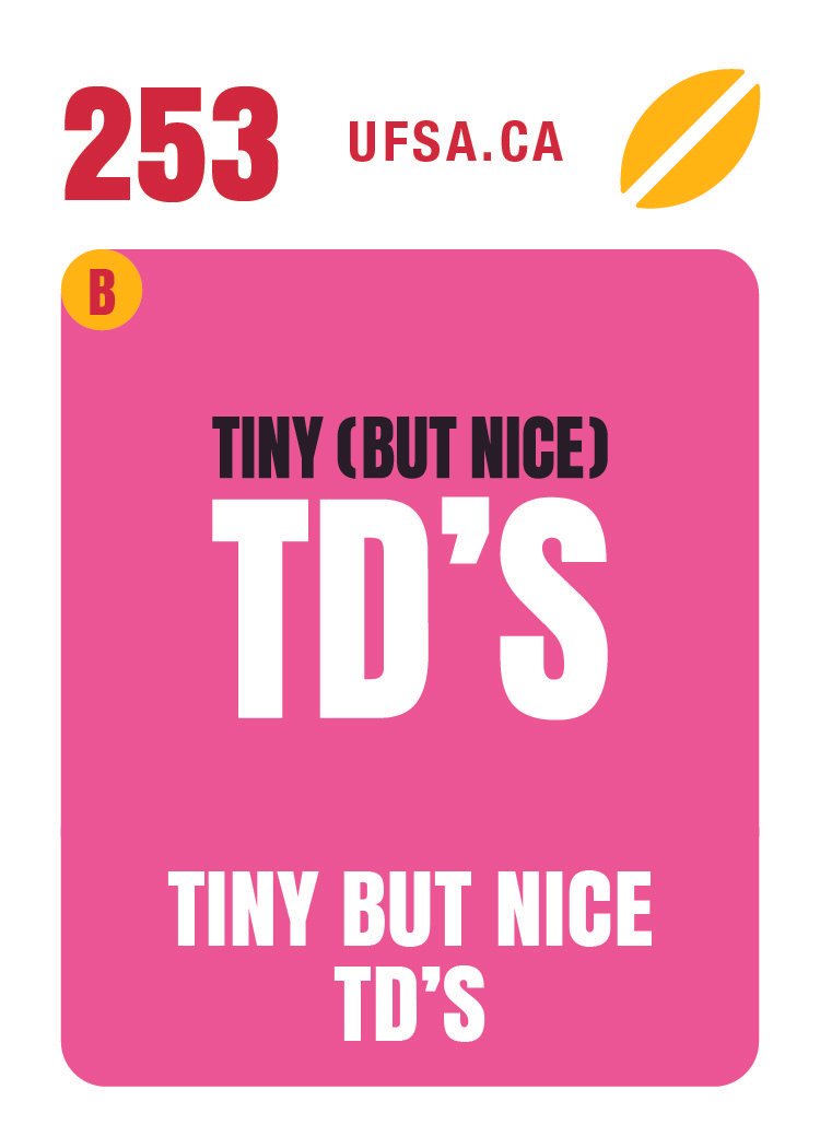 TINY (BUT NICE) TD'S (#253)