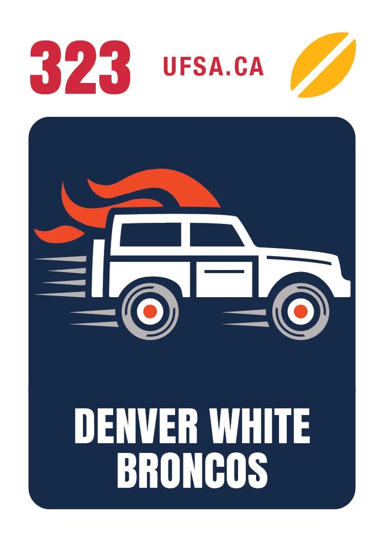 DENVER WHITE BRONCOS (#323)