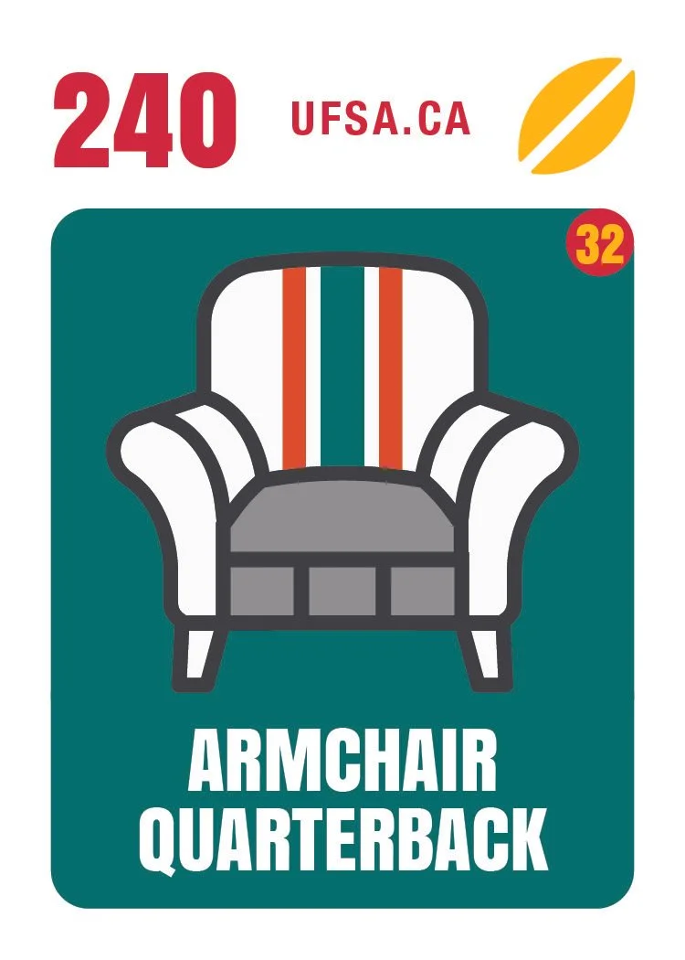 ARMCHAIR QUARTERBACK (#240)