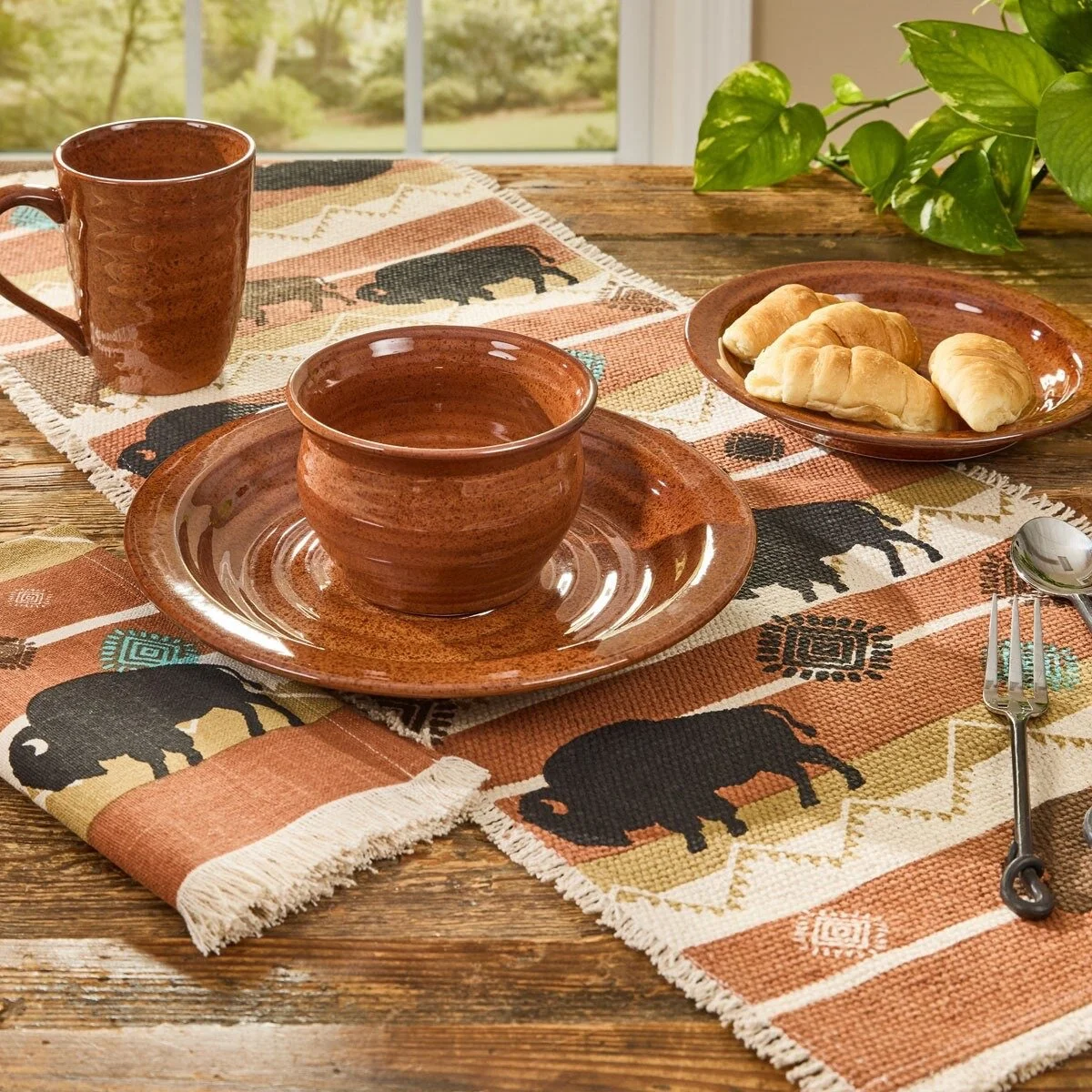 Sinclair Rustic Orange Cereal Bowl - Set of 4