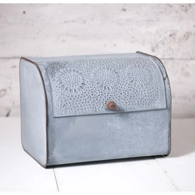 Rustic Bread Box -Blue