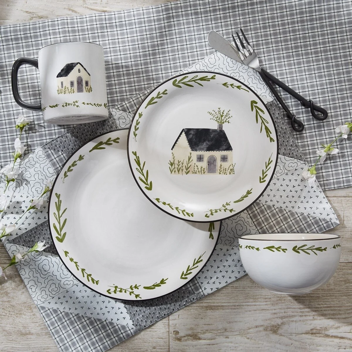 Country Home Dinner Plate - Set/4