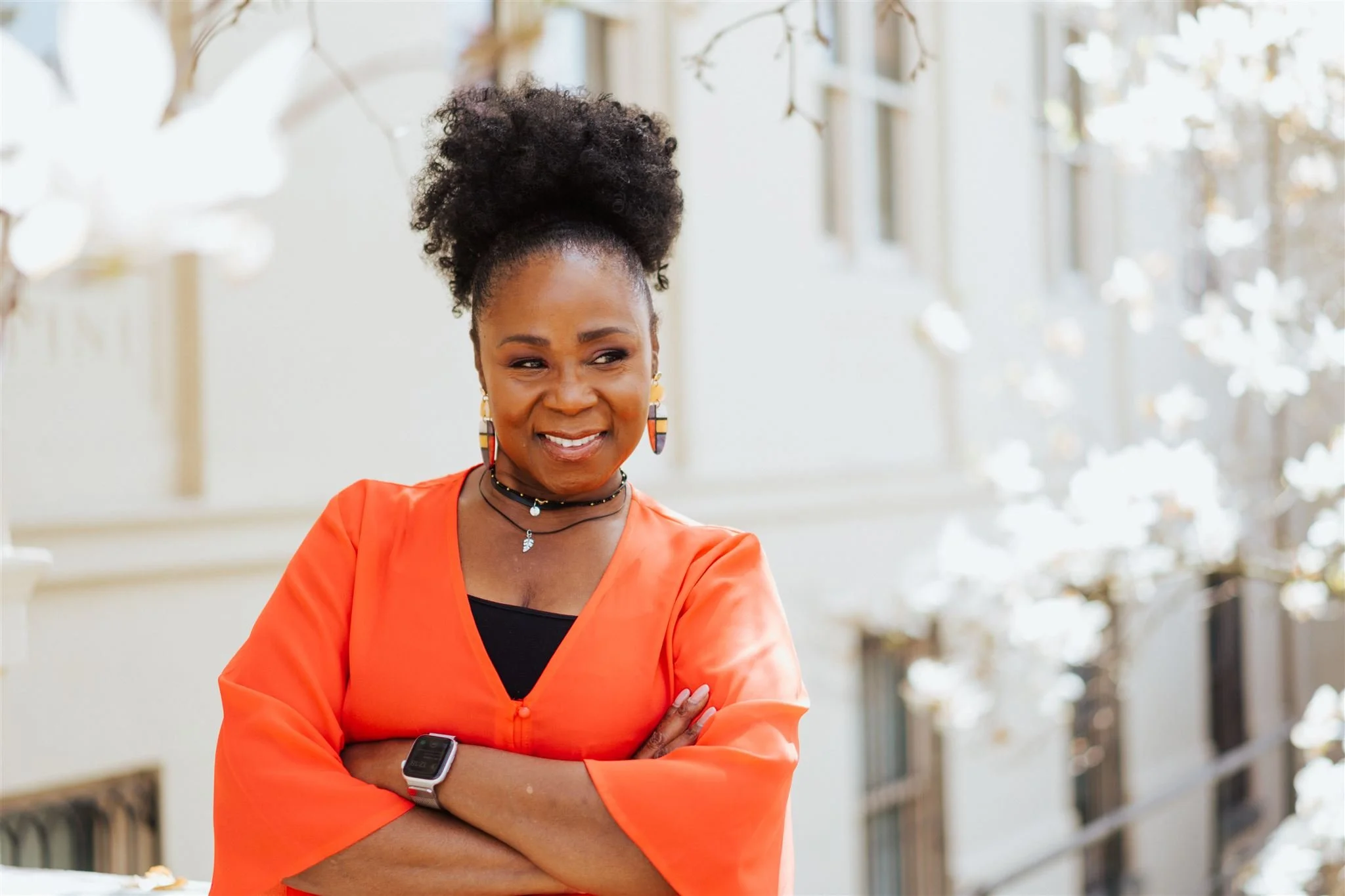 NYC brand photographer capturing a female author for her website and press features