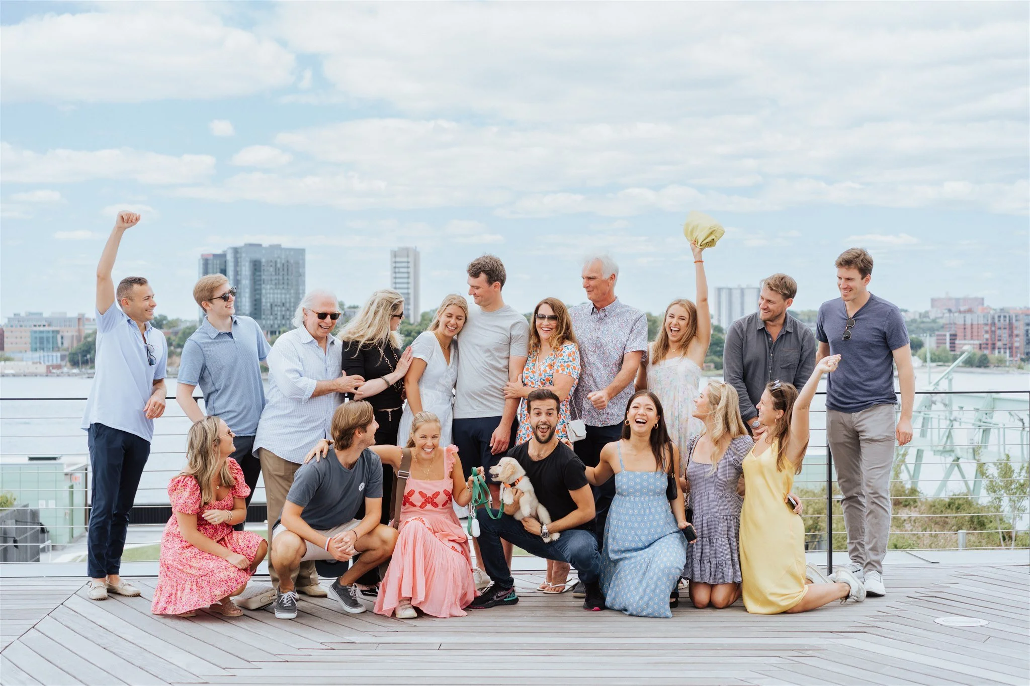 family photo after nyc proposal