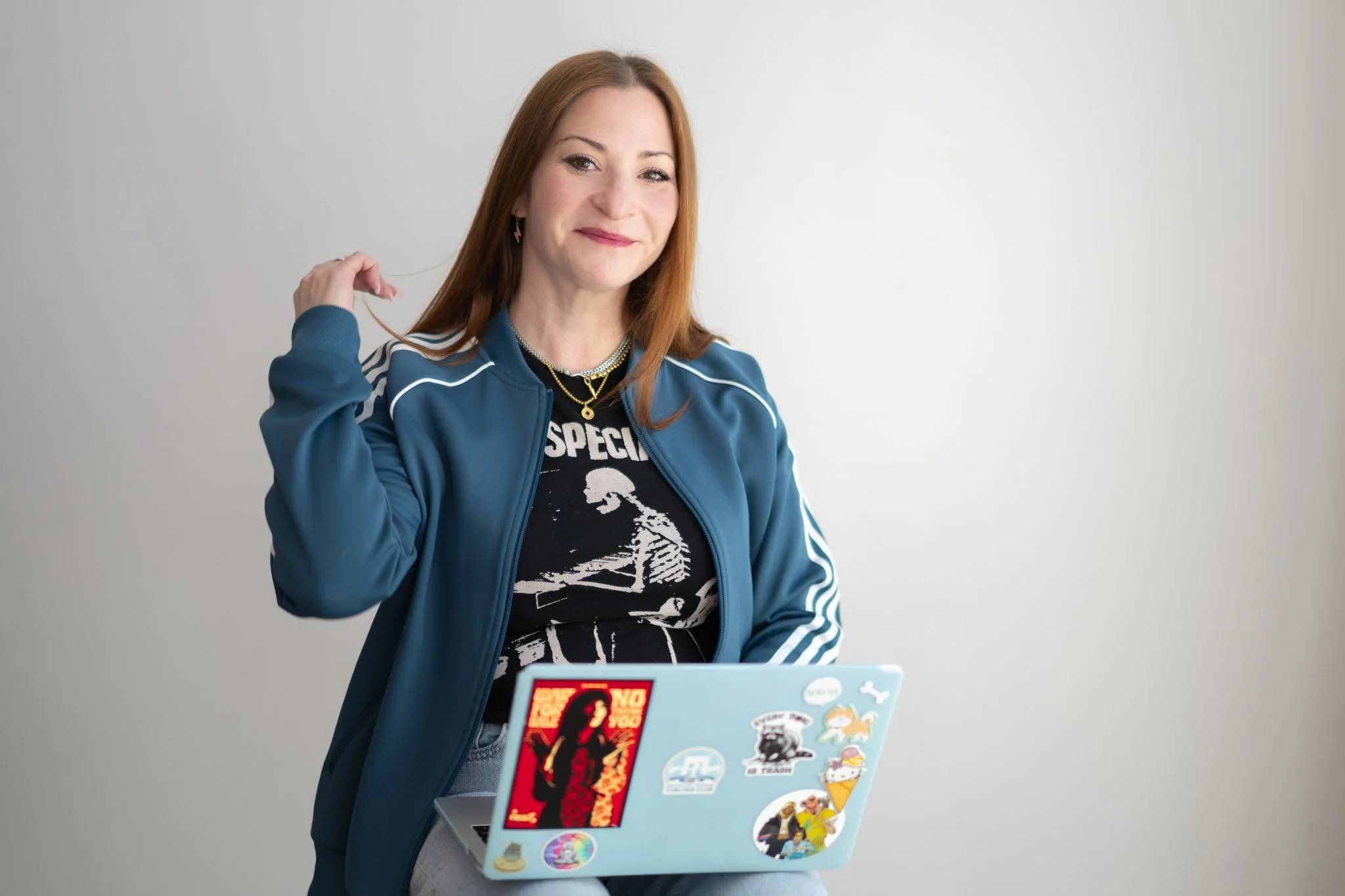 Casual, professional brand image for NYC tutor – full-body portrait with personality