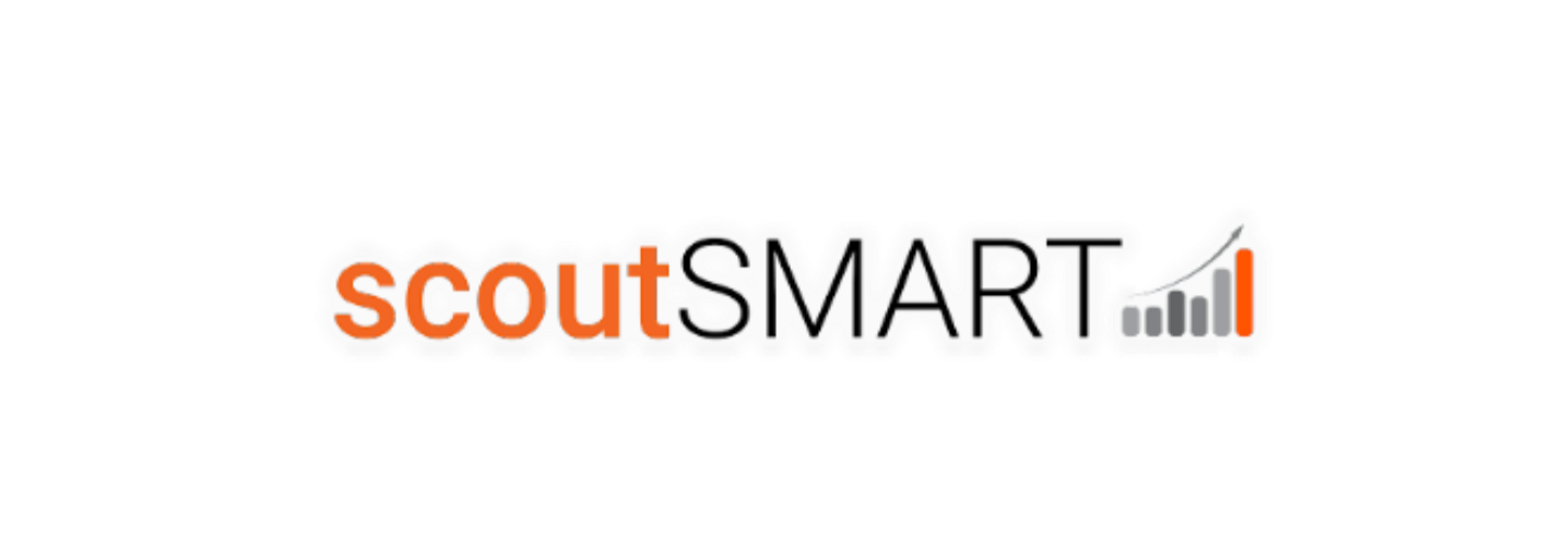 ScoutSMART logo with orange and black text and a bar graph icon with an upward trend.