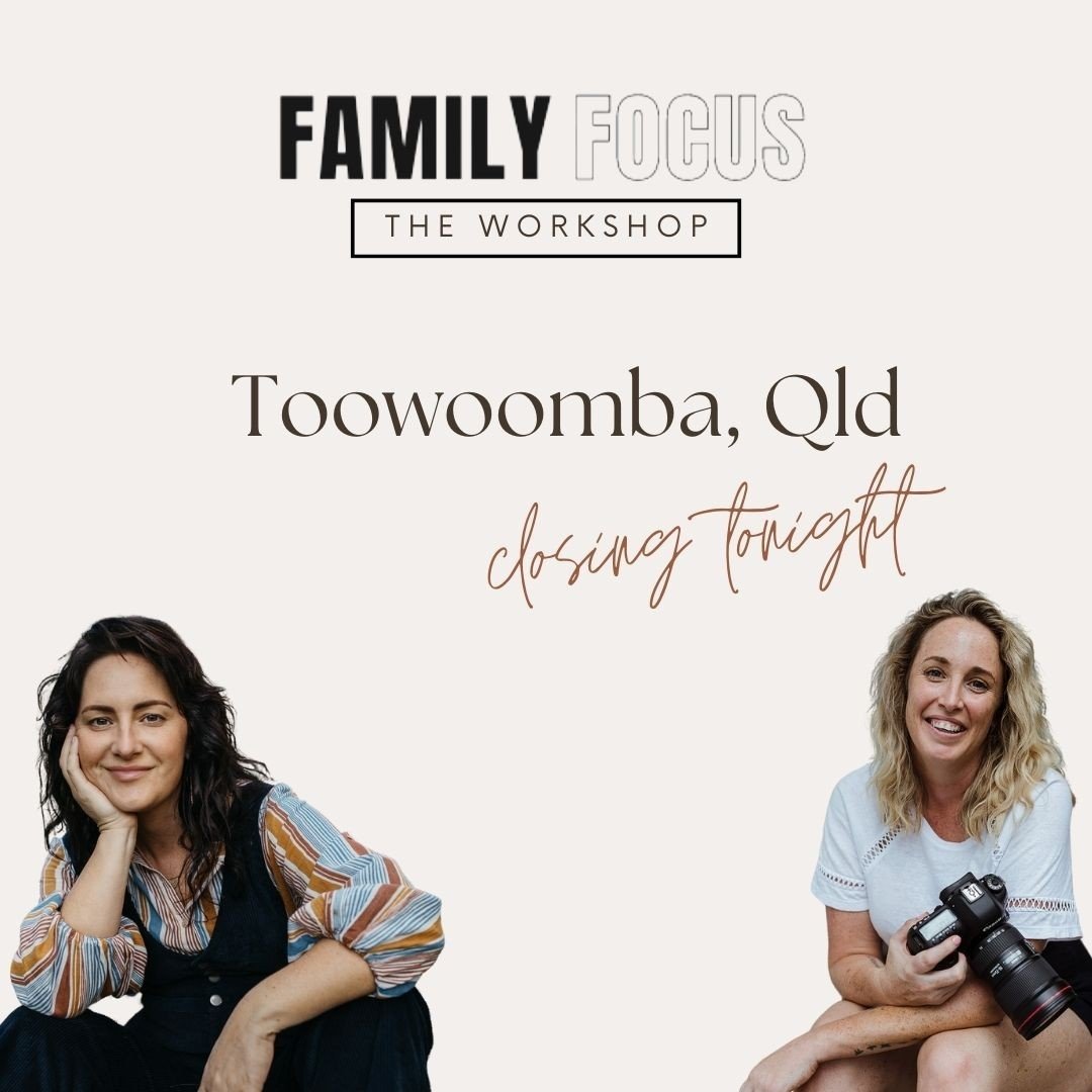 Who wants the final seat to our family photography workshop closing tonight?⁠
⁠
Before I delve into the ins and outs of Family Focus, here are the 2024 dates:⁠
⁠
TOOWOOMBA - 27th April (this Saturday!)⁠
BALLARAT - 18th May ⁠
⁠
⁠
So, what exactly will