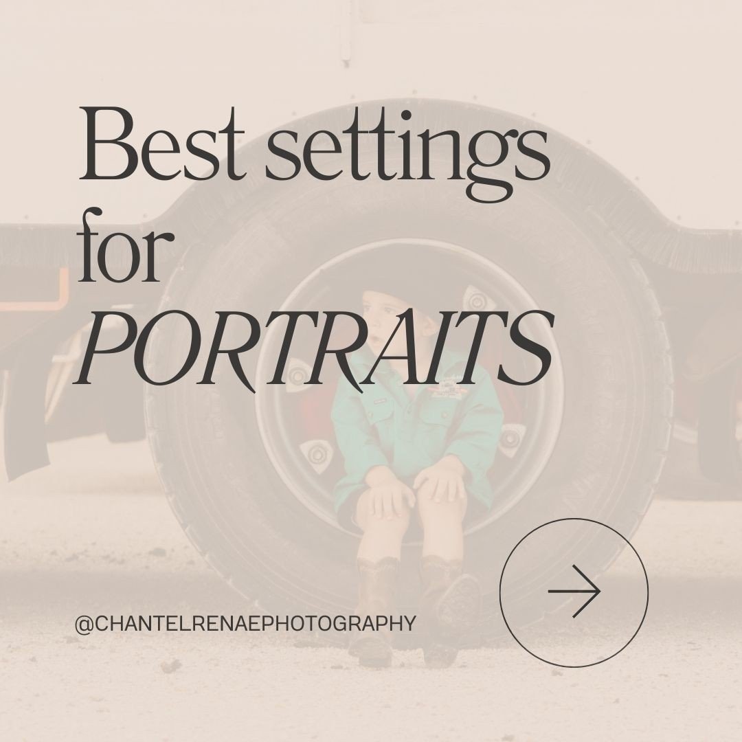 BEST SETTINGS FOR PORTRAITS⁠
⁠
We all want to nail our portraits and create images that really tells the story of the person we are photographing. The thing is though, after fumbling through your settings, trying to nail your focus and get the lighti