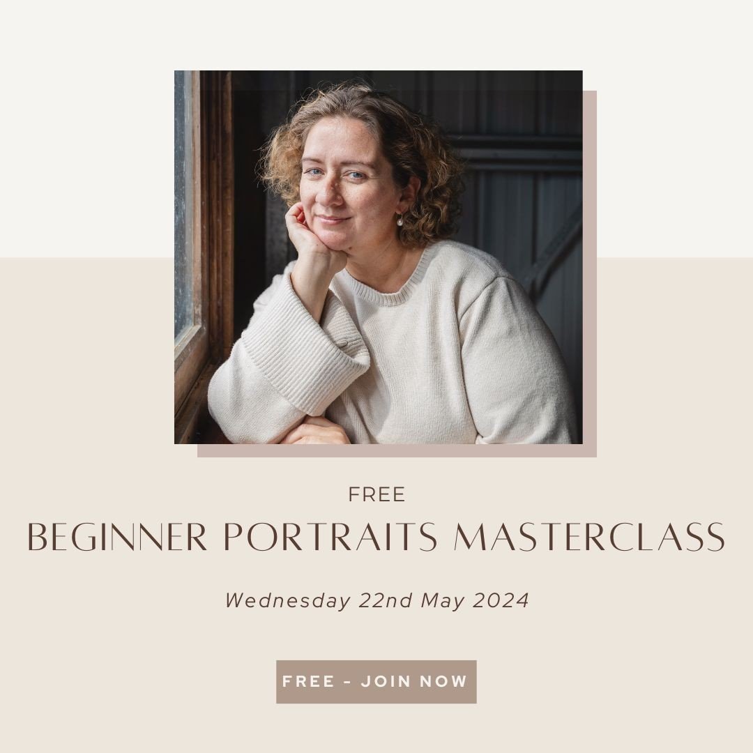 FREE BEGINNER PORTRAITS MASTERCLASS - You're invited!⁠
⁠
Of all of the different things we choose to photograph, there is one thing that we all would like to do well and simply - creating stunning portraits.⁠
⁠
As a mother, I have been thankful for m
