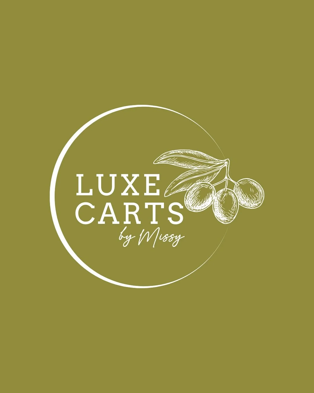 When @luxecartsbymissy came to us to design her logo and branding for her mobile charcuterie, dessert &amp; cocktail cart , we were thrilled to embark on au creative journey that would capture the essence of her unique business. The goal was to creat