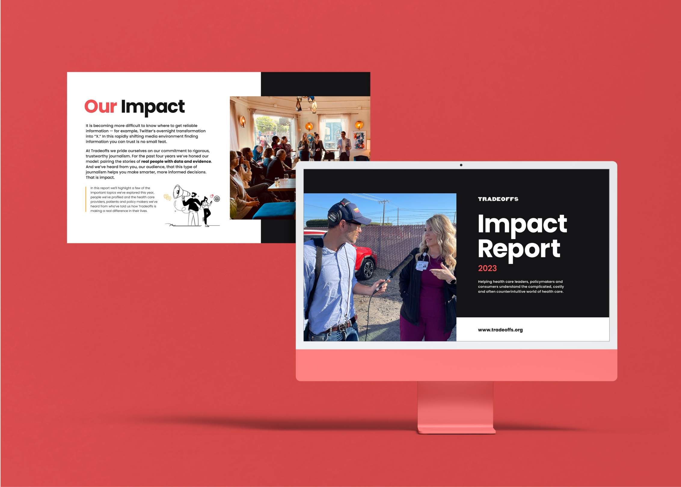 Impactful redesign for a data and evidence based report