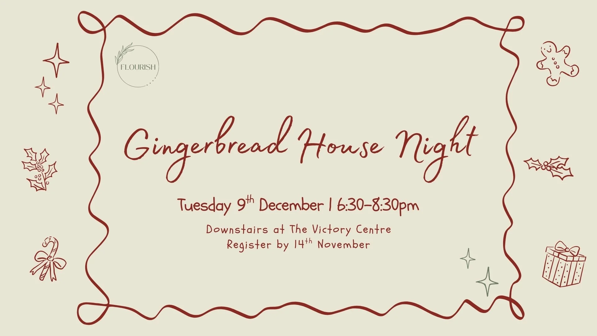 Flourish Gingerbread House Night
