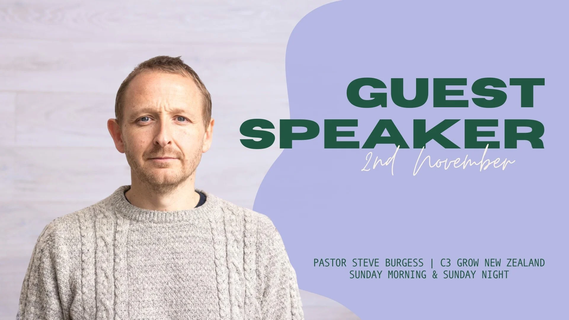 Guest Speaker - Ps Steve Burgess