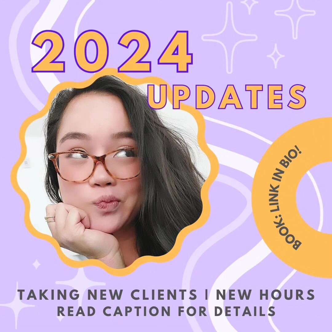 Hello everyone! 💛💜
It's been awhile since I've said anything about Khoe Therapy.

With 2024 around the corner, I am opening up my books for new clients.

With this said, I also want to acknowledge the events, call-ins, reckonings, and atrocities we