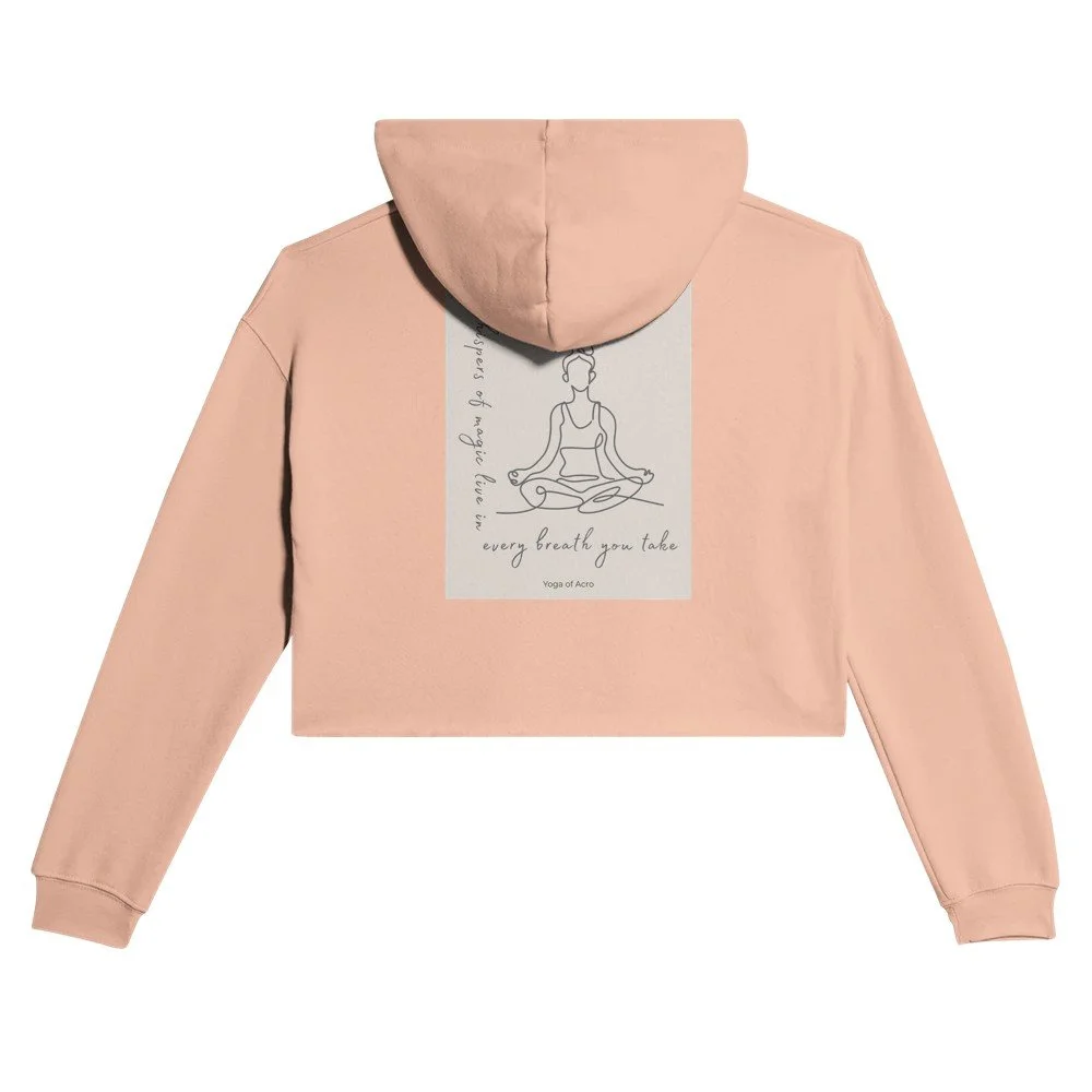 Cropped Hoodie Women Magic Cacao or Magic Breath