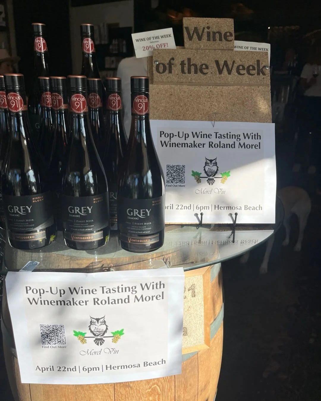 Happening now!  We have 7 wines lined up for tasting tonight.