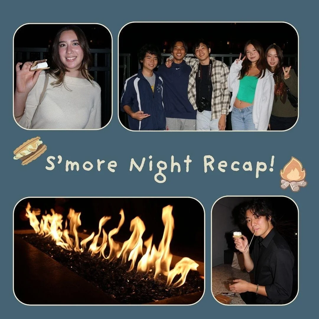 🌙🍫CJC S&rsquo;more Night Recap🍫🌙

Thank you to everyone who came to our s&rsquo;more event! 
Up next: We have our annual CJC Halloween Party next Friday (10/31), join us for more fun👻

⭐️🍫スモアナイト🍫⭐️

CJCスモアナイトに来てくださったみなさん、ありがとうございます✨
来週金曜日(10/3