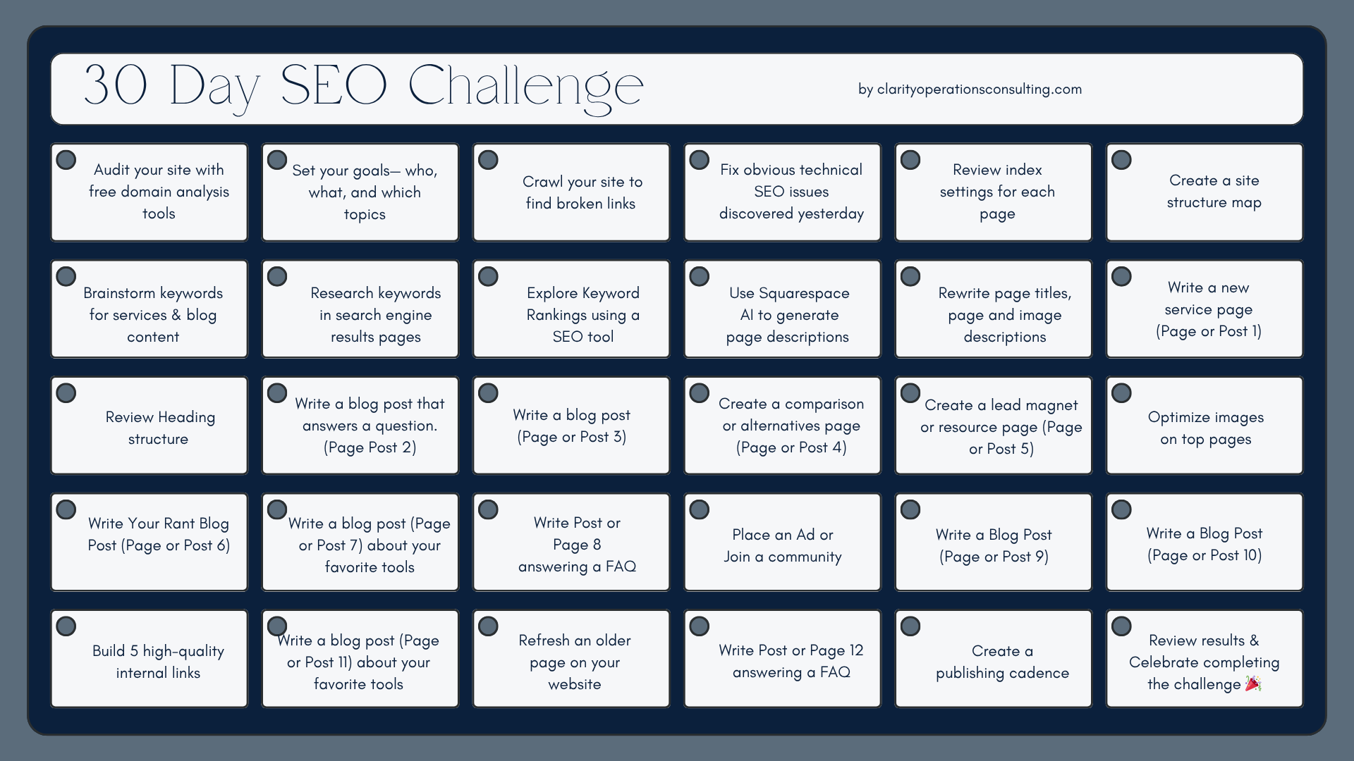 30-Day SEO Challenge