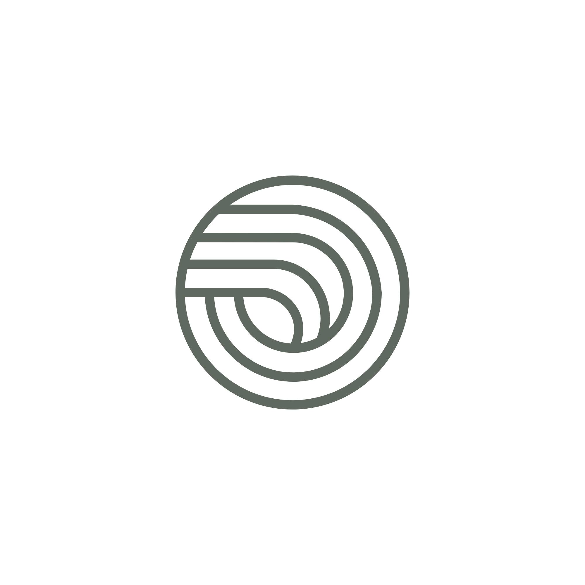 Geometric drawing of an outline square with sections divided by vertical, horizontal, and diagonal lines.